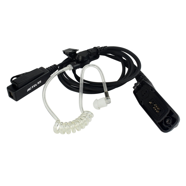 RETEVIS R-1M21 2선 대형 PTT 음향 튜브 이어폰 마이크로폰 모토로라 XPR6000/XPR6550/DP4800/DP4801용, R-1M21