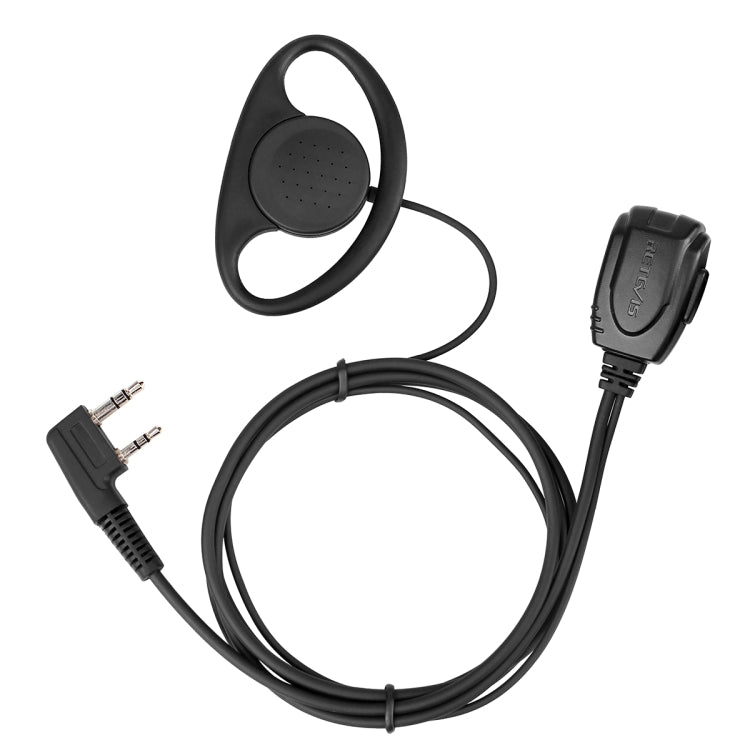RETEVIS RE-3224 K 2핀 D형 이어후크 이어폰 마이크 H777/RT21/RT22/RT24/RT1/RT3/RT81용, RE-3224