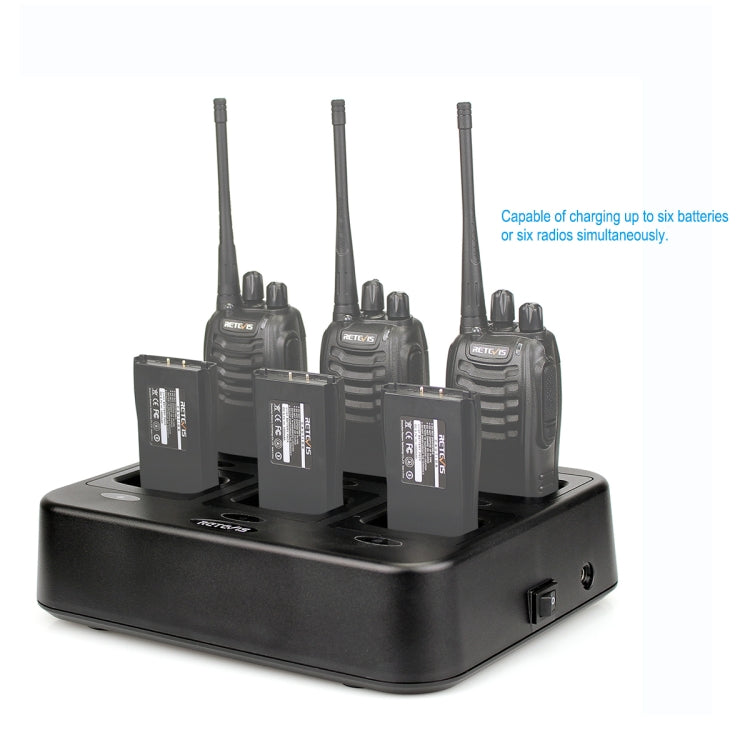 RETEVIS RTC777 6채널 워키토키 충전기 Retevis H777용, RTC777 AU 플러그, RTC777 US 플러그, RTC777 EU 플러그, RTC777 UK 플러그