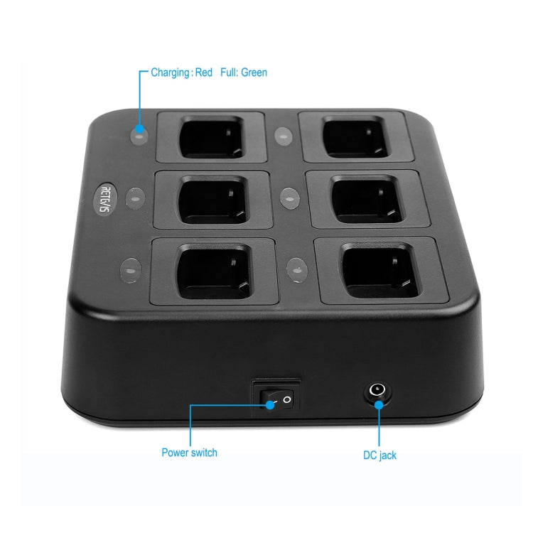 RETEVIS RTC777 6채널 워키토키 충전기 Retevis H777용, RTC777 AU 플러그, RTC777 US 플러그, RTC777 EU 플러그, RTC777 UK 플러그