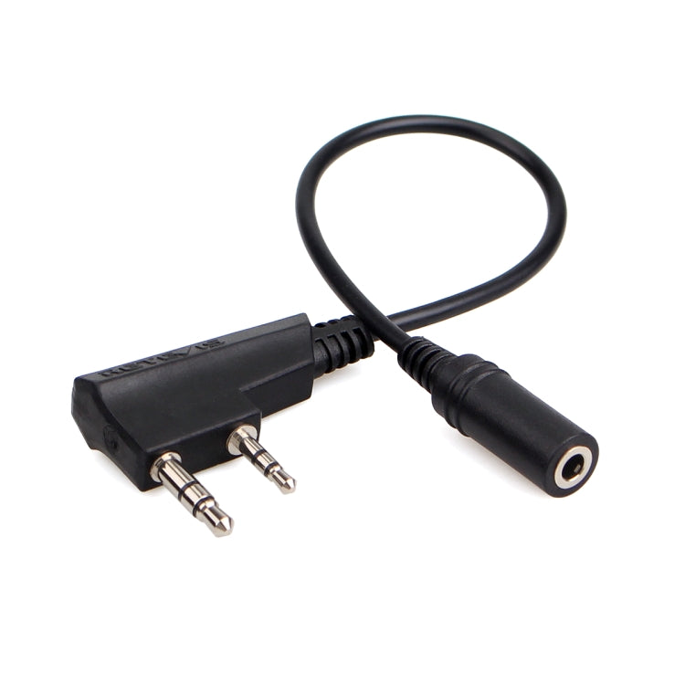 RETEVIS TCK01 Kenwood 2핀 to 3.5mm 여성 휴대폰 오디오 이어폰 변환 케이블 RT21/RT22/RT24/RT7/RT27/H777용, TCK01