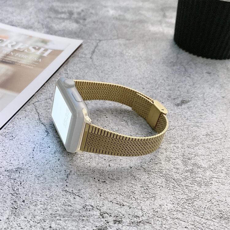 Buckle Style Steel Replacement Strap Watchband, for Apple Watch Series 7 41mm, 6, SE, 5, 4, and 45mm, 44mm models.