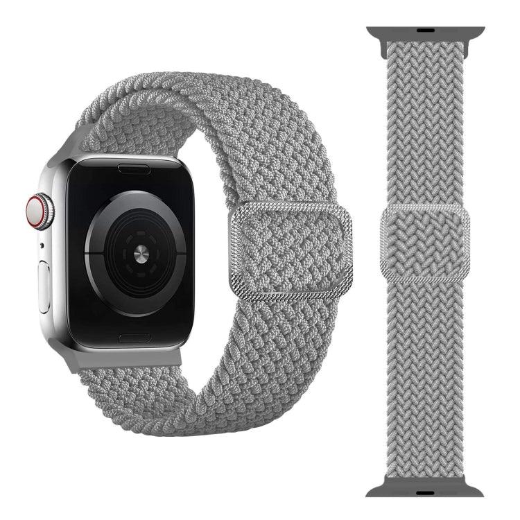 버클 브레이디드 엘라스틱 스트랩 시계 밴드, Apple Watch 시리즈 9&8&7 41mm / SE 3&SE 2&6&SE&5&4 40mm / 3&2&1 38mm(무지개 색상), Apple Watch 시리즈 7 45mm / 6 & SE & 5 & 4 44mm / 3 & 2 & 1 42mm용