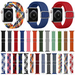 버클 꼬임 탄성 스트랩 시계줄, 애플 워치 시리즈 9&8&7 41mm / SE 3&SE 2&6&SE&5&4 40mm / 3&2&1 38mm(무지개 색상), 애플 워치 시리즈 8&7 41mm / SE 2&6&SE&5&4 40mm / 3&2&1 38mm용