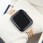 작은 허리 7구 스테인리스 스틸 스트랩 시계 밴드, Apple Watch 시리즈 6 & SE &용, Apple Watch 시리즈 7 45mm / 6 & SE & 5 & 4 44mm / 3 & 2 & 1 42mm용, Apple Watch 시리즈 8&7 41mm / SE 2&6&SE&5&4 40mm / 3&2&1 38mm용