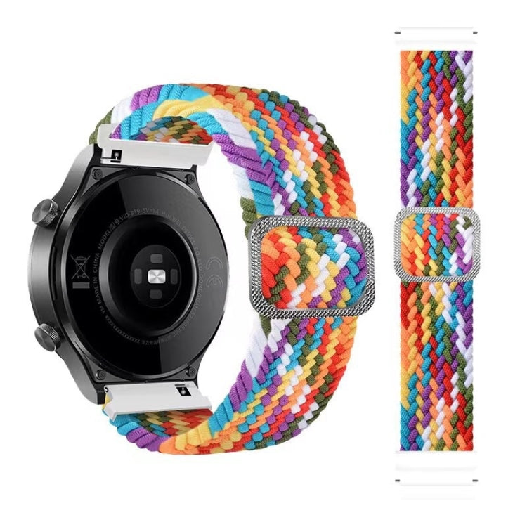 Adjustable Nylon Braided Elasticity Replacement Strap Watchband, For Huawei Watch 3 / 3 Pro