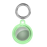 에어태그 2세대 / 1세대용 키체인 후크 루프가 있는 올인원 투명 크리스탈 충격 방지 보호 커버 케이스