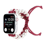 우산 로프 비드 나일론 교체용 시계 밴드, Apple Watch 시리즈 6 & SE &용, Apple Watch Ultra 49mm / 시리즈 8&7 45mm / SE 2&6&SE&5&4 44mm / 3&2&1 42mm용, Apple Watch 시리즈 8&7 41mm / SE 2&6&SE&5&4 40mm / 3&2&1 38mm용