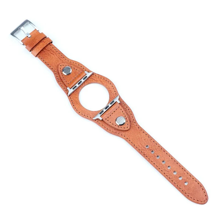 가죽 교체용 스트랩 시계 밴드, Apple Watch 시리즈 7 41mm / & 6 & SE & 5 & 4 40mm용, Apple Watch 시리즈 7 45mm / & 6 & SE & 5 & 4 44mm용