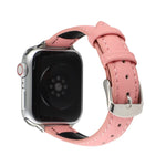 14mm 슬림 천연 가죽 스트랩 시계 밴드, Apple Watch 시리즈 7 45mm / 6 & SE & 5 & 4 44mm / 3 & 2 & 1 42mm용, 7 41mm / 6 & SE & 5 & 4 40mm / 3 & 2 & 1 38mm용