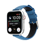 14mm 슬림 천연 가죽 스트랩 시계 밴드, Apple Watch 시리즈 7 45mm / 6 & SE & 5 & 4 44mm / 3 & 2 & 1 42mm용, 7 41mm / 6 & SE & 5 & 4 40mm / 3 & 2 & 1 38mm용