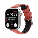 14mm 슬림 천연 가죽 스트랩 시계 밴드, Apple Watch 시리즈 7 45mm / 6 & SE & 5 & 4 44mm / 3 & 2 & 1 42mm용, 7 41mm / 6 & SE & 5 & 4 40mm / 3 & 2 & 1 38mm용
