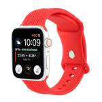 짜임무늬 8자 버클 실리콘 스트랩 시계 밴드, Apple Watch 시리즈 7 45mm / 6 & SE & 5 & 4 44mm / 3 & 2 & 1 42mm용, 7 41mm / 6 & SE & 5 & 4 40mm / 3 & 2 & 1 38mm용