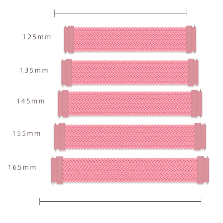 삼성 갤럭시 워치 46mm용 조절 가능한 나일론 꼬임 탄력 교체 스트랩 시계줄, 125mm, 135mm, 145mm, 155mm