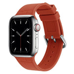 대나무 조인트 실리콘 교체용 스트랩 시계 밴드, Apple Watch 시리즈 7 41mm / & 6 & SE & 5 & 4 40mm용, Apple Watch 시리즈 7 45mm / & 6 & SE & 5 & 4 44mm용