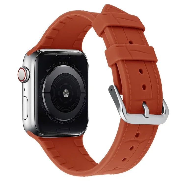 대나무 조인트 실리콘 교체용 스트랩 시계 밴드, Apple Watch 시리즈 7 41mm / & 6 & SE & 5 & 4 40mm용, Apple Watch 시리즈 7 45mm / & 6 & SE & 5 & 4 44mm용