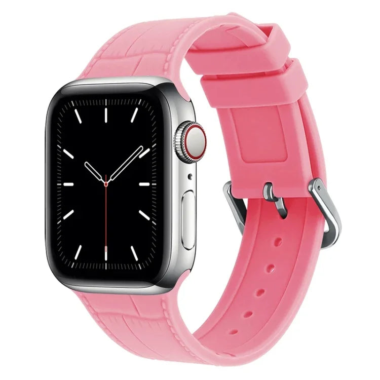 대나무 조인트 실리콘 교체용 스트랩 시계 밴드, Apple Watch 시리즈 7 41mm / & 6 & SE & 5 & 4 40mm용, Apple Watch 시리즈 7 45mm / & 6 & SE & 5 & 4 44mm용
