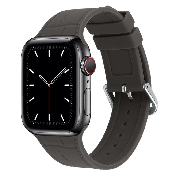대나무 조인트 실리콘 교체용 스트랩 시계 밴드, Apple Watch 시리즈 7 41mm / & 6 & SE & 5 & 4 40mm용, Apple Watch 시리즈 7 45mm / & 6 & SE & 5 & 4 44mm용