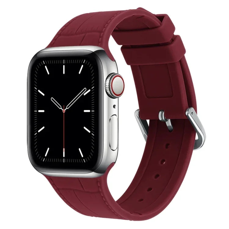 대나무 조인트 실리콘 교체용 스트랩 시계 밴드, Apple Watch 시리즈 7 41mm / & 6 & SE & 5 & 4 40mm용, Apple Watch 시리즈 7 45mm / & 6 & SE & 5 & 4 44mm용