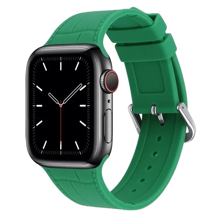 대나무 조인트 실리콘 교체용 스트랩 시계 밴드, Apple Watch 시리즈 7 41mm / & 6 & SE & 5 & 4 40mm용, Apple Watch 시리즈 7 45mm / & 6 & SE & 5 & 4 44mm용