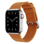 대나무 조인트 실리콘 교체용 스트랩 시계 밴드, Apple Watch 시리즈 7 41mm / & 6 & SE & 5 & 4 40mm용, Apple Watch 시리즈 7 45mm / & 6 & SE & 5 & 4 44mm용