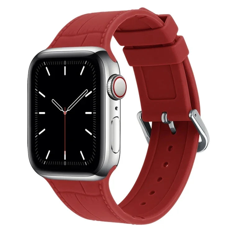 대나무 조인트 실리콘 교체용 스트랩 시계 밴드, Apple Watch 시리즈 7 41mm / & 6 & SE & 5 & 4 40mm용, Apple Watch 시리즈 7 45mm / & 6 & SE & 5 & 4 44mm용