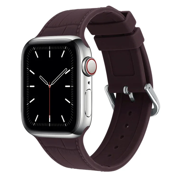 대나무 조인트 실리콘 교체용 스트랩 시계 밴드, Apple Watch 시리즈 7 41mm / & 6 & SE & 5 & 4 40mm용, Apple Watch 시리즈 7 45mm / & 6 & SE & 5 & 4 44mm용