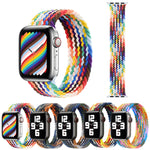 금속 헤드 브레이디드 나일론 교체용 시계 밴드, 사이즈: XS 128mm, Apple Watch 시리즈 6 & SE & 5 & 4 40mm / 3 & 2 & 1 38mm용, XS 128mm 40mm / 38mm