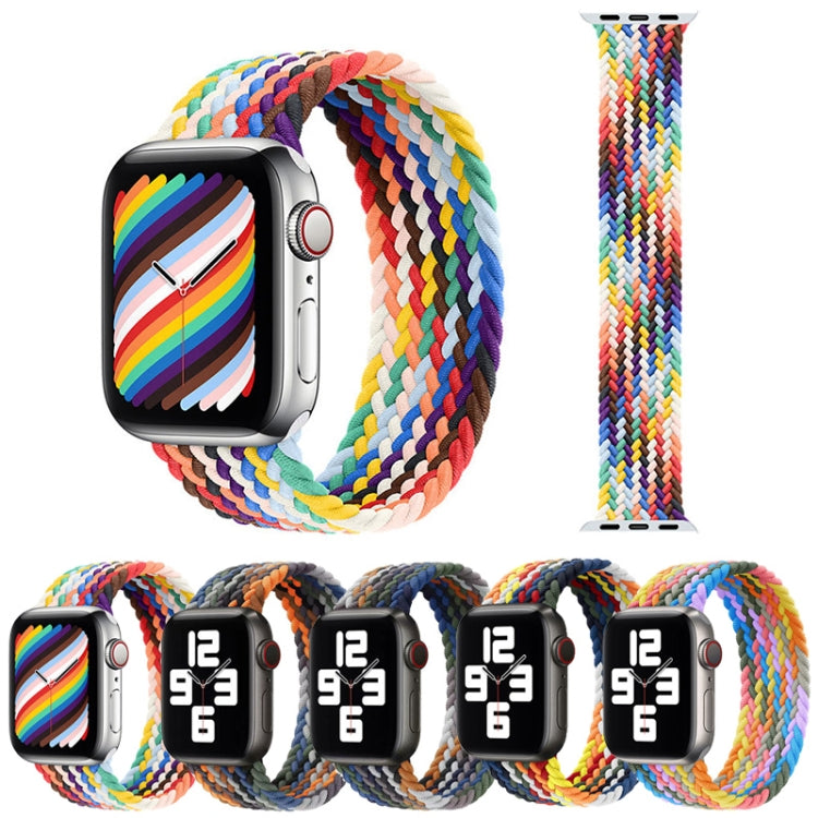 금속 헤드 브레이디드 나일론 교체용 시계 밴드, 사이즈: XS 128mm, Apple Watch 시리즈 6 & SE & 5 & 4 40mm / 3 & 2 & 1 38mm용, XS 128mm 40mm / 38mm