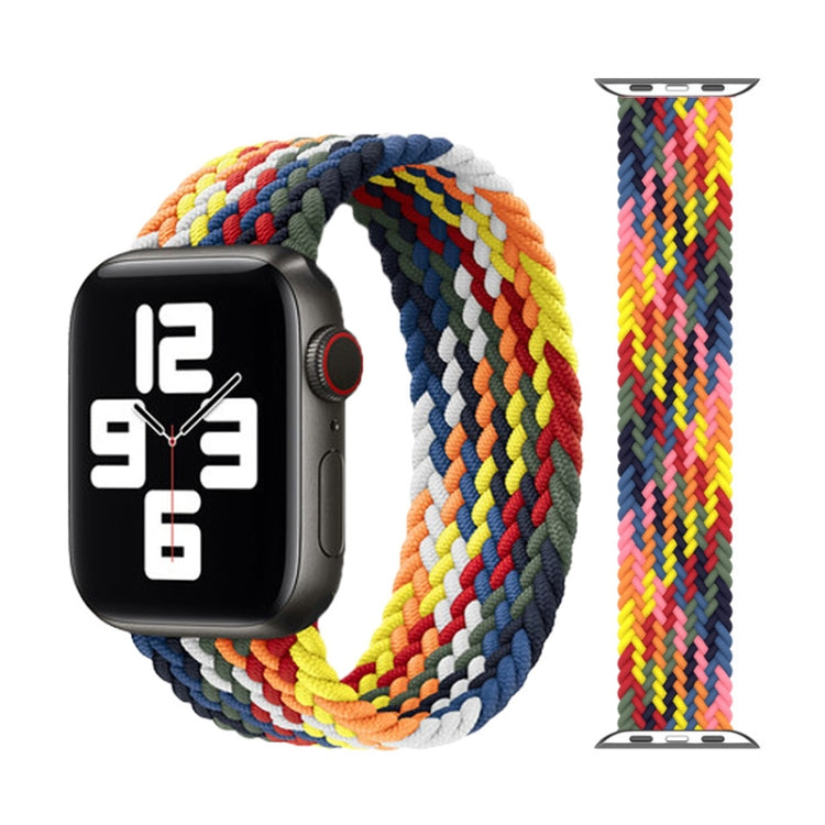 금속 헤드 브레이디드 나일론 교체용 시계 밴드, 사이즈: M 145mm, Apple Watch 시리즈 6 & SE & 5 & 4 40mm / 3 & 2 & 1 38mm용, M 145mm 40mm / 38mm