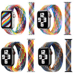 금속 헤드 브레이디드 나일론 교체용 시계 밴드, 사이즈: M 145mm, Apple Watch 시리즈 6 & SE & 5 & 4 40mm / 3 & 2 & 1 38mm용, M 145mm 40mm / 38mm