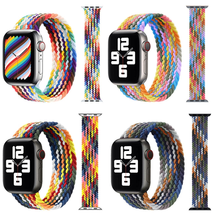 금속 헤드 브레이디드 나일론 교체용 시계 밴드, 사이즈: M 145mm, Apple Watch 시리즈 6 & SE & 5 & 4 40mm / 3 & 2 & 1 38mm용, M 145mm 40mm / 38mm