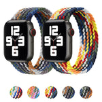금속 헤드 브레이디드 나일론 교체용 시계 밴드, 사이즈: L 155mm, Apple Watch 시리즈 6 & SE & 5 & 4 40mm / 3 & 2 & 1 38mm용, L 155mm 40mm / 38mm