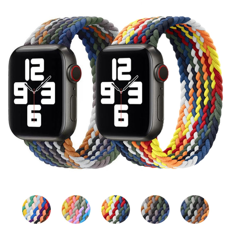 금속 헤드 브레이디드 나일론 교체용 시계 밴드, 사이즈: L 155mm, Apple Watch 시리즈 6 & SE & 5 & 4 40mm / 3 & 2 & 1 38mm용, L 155mm 40mm / 38mm
