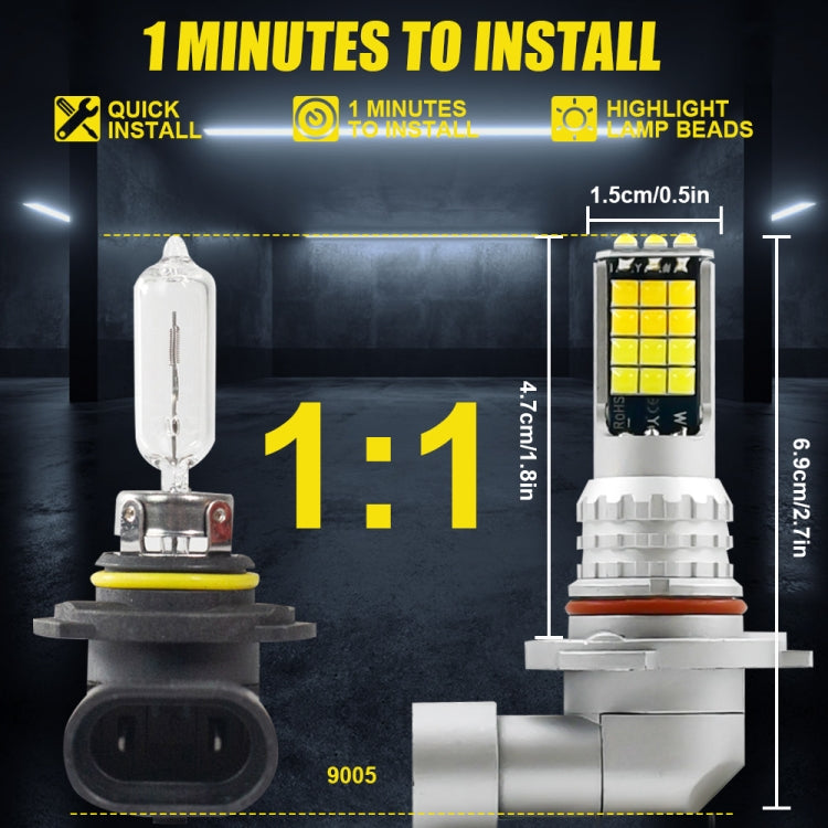 DC9-36V 30W 3000LM IP65 Car LED Double Color Fog Light with 30LEDs SMD-2525 Lamp, 2 PCS V6 880, 2 PCS V6 9005, 2 PCS V6 9006, 2 PCS V6 H4, 2 PCS V6 H7, 2 PCS V6 H10, 2 PCS V6 H11, 2 PCS V6 H16, 2 PCS V6 P13W