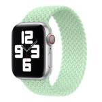 금속 헤드 꼬임 나일론 단색 교체 스트랩 시계줄, Apple Watch 시리즈 6 & SE & 5 & 4 44mm / 3 & 2 & 1 42mm용, XS 135mm, S 145mm, M 155mm