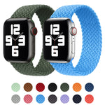 금속 헤드 꼬임 나일론 단색 교체 스트랩 시계줄, Apple Watch 시리즈 6 & SE & 5 & 4 44mm / 3 & 2 & 1 42mm용, XS 135mm, S 145mm, M 155mm