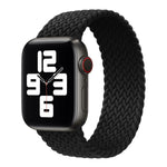 금속 헤드 꼬임 나일론 단색 교체 스트랩 시계줄, Apple Watch 시리즈 6 & SE & 5 & 4 44mm / 3 & 2 & 1 42mm용, XS 135mm, S 145mm, M 155mm