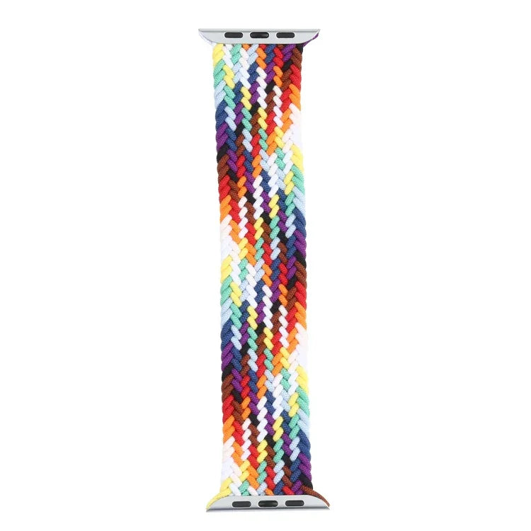 무지개 꼬임 단일 루프 교체용 시계줄, 사이즈: L 165mm 애플 워치 시리즈 6 & SE & 5 & 4 44mm / 3 & 2 & 1 42mm용, L 165mm 44mm / 42mm