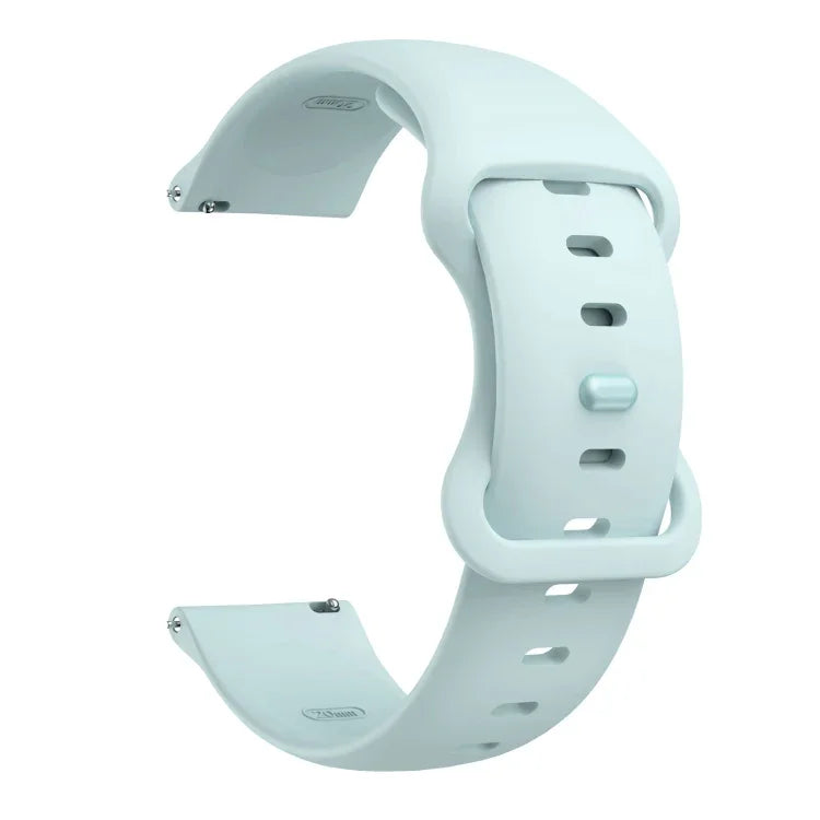 Butterfly Buckle Silicone Replacement Strap Watchband, 20mm For Samsung Galaxy Watch Active 3 41mm, 22mm For Samsung Galaxy Watch Active 3 45mm