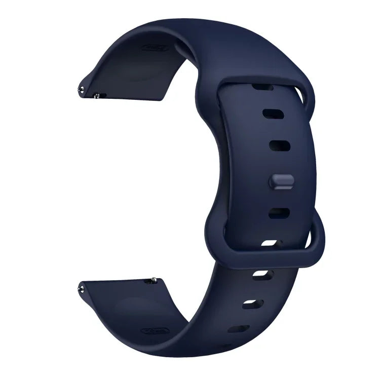 Butterfly Buckle Silicone Replacement Strap Watchband, 20mm For Samsung Galaxy Watch Active 3 41mm, 22mm For Samsung Galaxy Watch Active 3 45mm