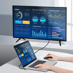 Baseus CATPN-01 100W 5A PD3.1 Gen2 USB-C / Type-C에서 USB-C / Type-C HD 동기화 코액셜 해머 케이블, 케이블 길이: 1.5m