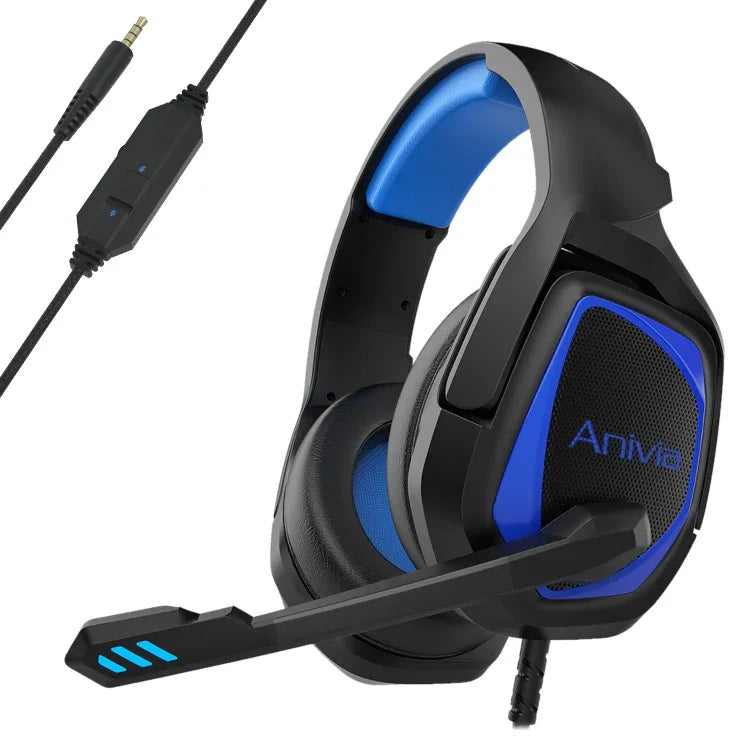 Anivia MH602 3.5mm 유선 게이밍 헤드셋 마이크 포함, MH602 (블랙 레드), MH602 (블랙 블루), MH602 (블랙 퍼플)