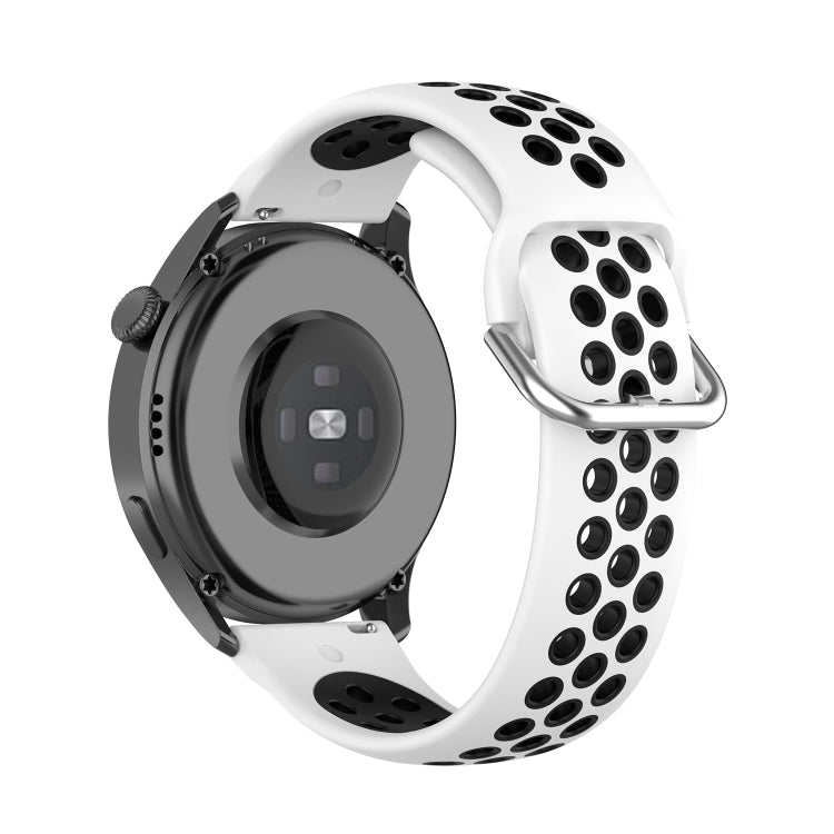 For Huawei Watch 3 / 3 Pro 22mm Sport Two-color Silicone Replacement Strap Watchband