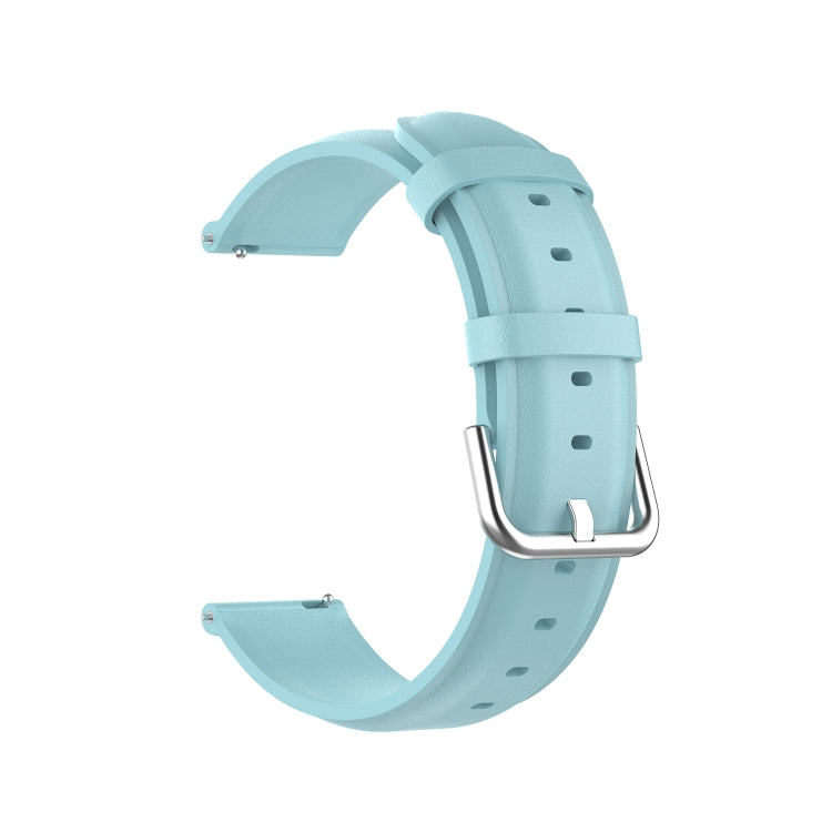 For Huawei Watch 3 / 3 Pro 22mm Round Tail Leather Replacement Strap Watchband