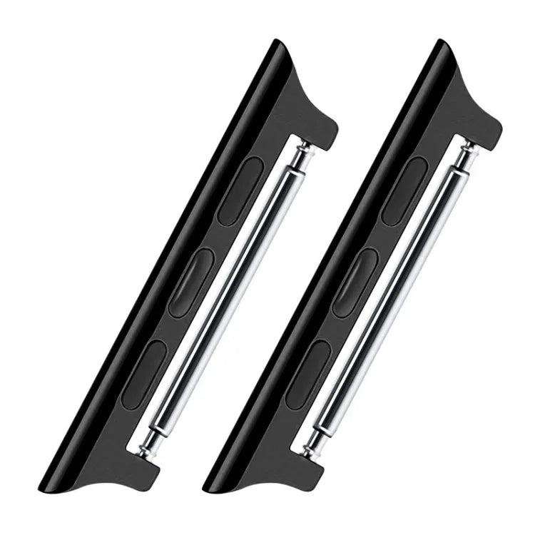 2개 세트 시계줄 스테인리스 스틸 음향 이어 커넥터, 너비: 22mm 애플 워치 시리즈 6 & SE & 5 & 4 40mm / 3 & 2 & 1 38mm용, 너비: 22mm 애플 워치 40mm / 38mm용