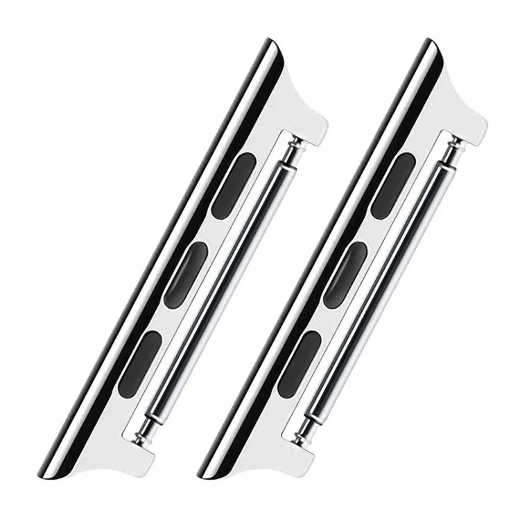 2개 세트 시계줄 스테인리스 스틸 음향 이어 커넥터, 너비: 22mm 애플 워치 시리즈 6 & SE & 5 & 4 40mm / 3 & 2 & 1 38mm용, 너비: 22mm 애플 워치 40mm / 38mm용