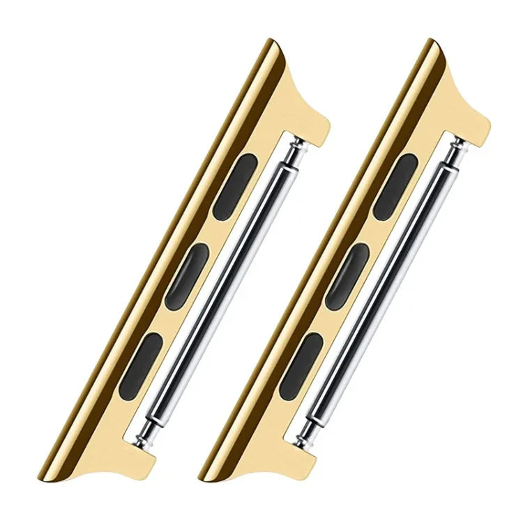 2개 세트 시계줄 스테인리스 스틸 음향 이어 커넥터, 너비: 22mm 애플 워치 시리즈 6 & SE & 5 & 4 40mm / 3 & 2 & 1 38mm용, 너비: 22mm 애플 워치 40mm / 38mm용