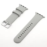 실버 버클 실리콘 교체용 스트랩 시계줄, 애플 워치 시리즈 7 41mm / & 6 & SE & 5 & 4 40mm용, 애플 워치 시리즈 7 45mm / & 6 & SE & 5 & 4 44mm용