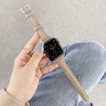 악어 무늬 가죽 교체 스트랩 시계줄, Apple Watch 시리즈 7 41mm / & 6 & SE & 5 & 4 40mm용, Apple Watch 시리즈 7 45mm / & 6 & SE & 5 & 4 44mm용